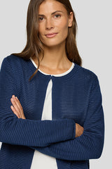 BLUE LONG SLEEVE CARDIGAN