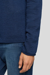 BLUE LONG SLEEVE CARDIGAN