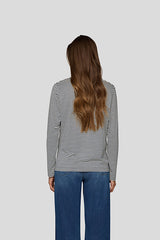 BLUE V NECK LONG SLEEVE SHIRT