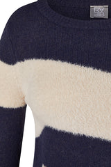 BLUE GEOMETRIC SWEATER