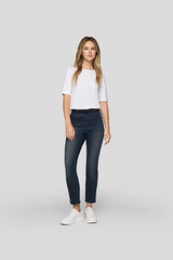BLUE CLASSIC BELT LOOPS STRAIGHT LEG DENIM JEANS