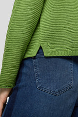 GREEN LIGHTWEIGHT BUTTONED CARDIGAN