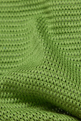 GREEN LIGHTWEIGHT BUTTONED CARDIGAN