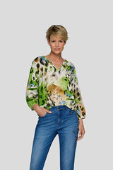 NATURE INSPIRED PRINT BLOUSE
