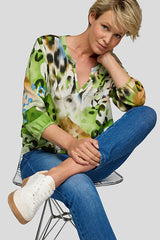 NATURE INSPIRED PRINT BLOUSE