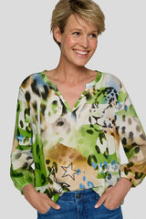 NATURE INSPIRED PRINT BLOUSE
