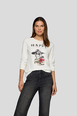 BIRD ILLUSTRATION HAPPY SHIRT