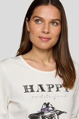 BIRD ILLUSTRATION HAPPY SHIRT