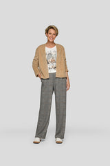 WHITE SNOWY LANDSCAPE PRINT LONG SLEEVE SHIRT