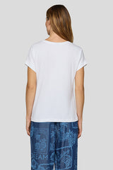 PINEAPPLE MOTIF ROUND NECK T-SHIRT