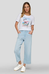 BEACH SCENE GRAPHIC T-SHIRT