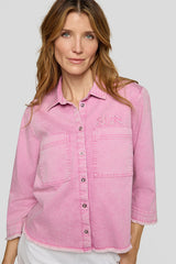 LIGHT PINK BUTTON-UP SHIRT