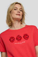 GRAPHIC TIE-HEM T-SHIRT