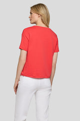 GRAPHIC TIE-HEM T-SHIRT