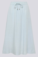 DRAWSTRING MIDI SKIRT
