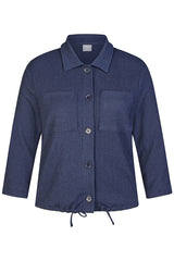 CLASSIC NAVY BLUE BUTTON-UP SHIRT