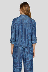 SHIRT COLLAR LYOCELL BLOUSE
