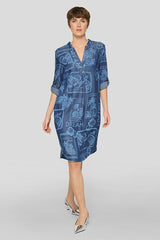 ALL-OVER PRINT LYOCELL DRESS