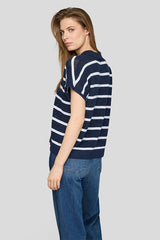 STRIPED SHORT SLEEVE T-SHIRT