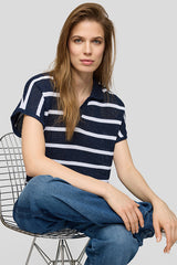 STRIPED SHORT SLEEVE T-SHIRT