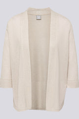 3/4 SLEEVE OPEN-FRONT CARDIGAN