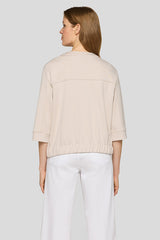 3/4 SLEEVE ZIP-UP JACKET