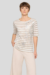 STRIPED SHORT SLEEVE T-SHIRT