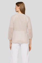 3/4 SLEEVE DRAWSTRING WAIST JACKET