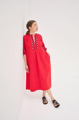 RUDO EMBROIDERED BOHEMIAN LONG DRESS