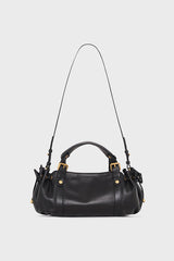 12H BLACK MINI LEATHER HANDBAG