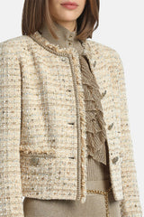 SABBIADORO BOUCLÉ BLAZER JACKET