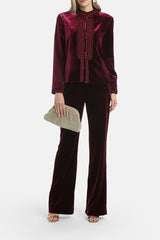 SAIA PURPLE ELEGANT VELVET JACKET