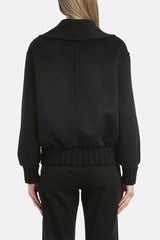 SAMBAS BLACK CROPPED DOUBLE-BREASTED JACKET