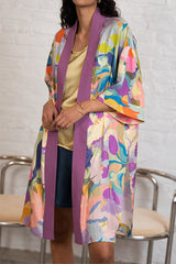 SAVANA PURPLE PRINTED KIMONO