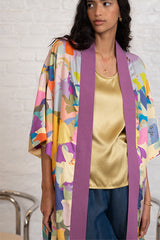 SAVANA PURPLE PRINTED KIMONO