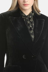 SCAFFALE BLACK ELEGANT VELVET JACKET