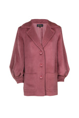 SCALTREZZA RED WOOL ALPACA PEACOAT