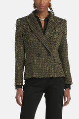 SELLY BOUCLÉ DOUBLE-BREASTED JACKET