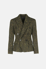 SELLY BOUCLÉ DOUBLE-BREASTED JACKET