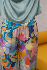 SEVEN PURPLE PRINTED TROUSER