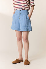 QITU PLAIN BLUE SHORT