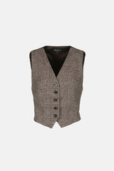 SOFFIATO HOUNDSTOOTH VEST