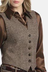 SOFFIATO HOUNDSTOOTH VEST