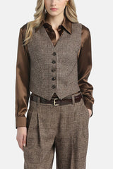 SOFFIATO HOUNDSTOOTH VEST