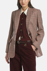 SPECCHIERA HOUNDSTOOTH BLAZER