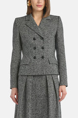 STENCIL MÉLANGE DOUBLE-BREASTED JACKET