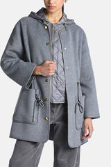 STRUMENTO GREY 2 IN 1 WOOL BLEND PARKA