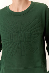 SORBET LOVE GREEN SWEATSHIRT