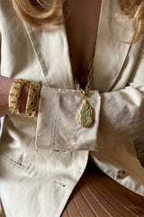 ONDINE AVENTURINE DROP NECKLACE