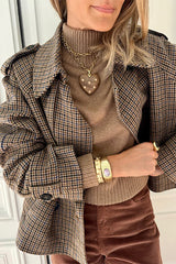 TILLEUL HEART-SHAPED WOOD LONG NECKLACE WITH PINK QUARTZ STONES